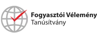 Fogyasztói vélemények tanusítvány